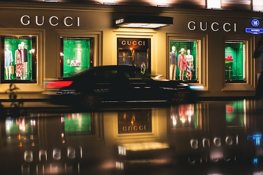 photo of the outside of a gucci store