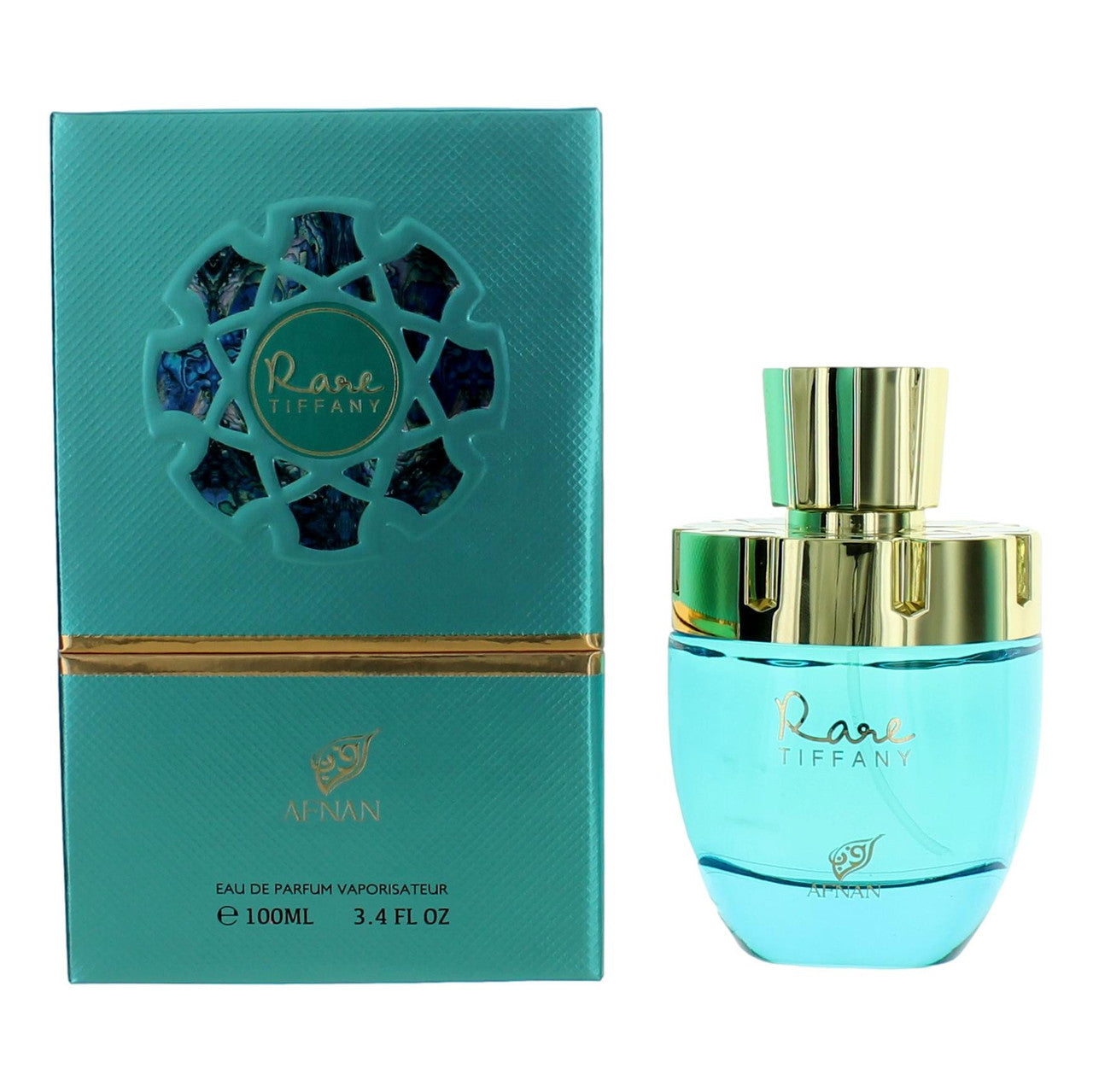 3.4 oz bottle of rare tiffany by afnan
