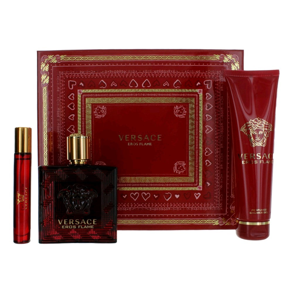 Photo of Eros Flame by Versace, 3 Piece Gift Set for Men