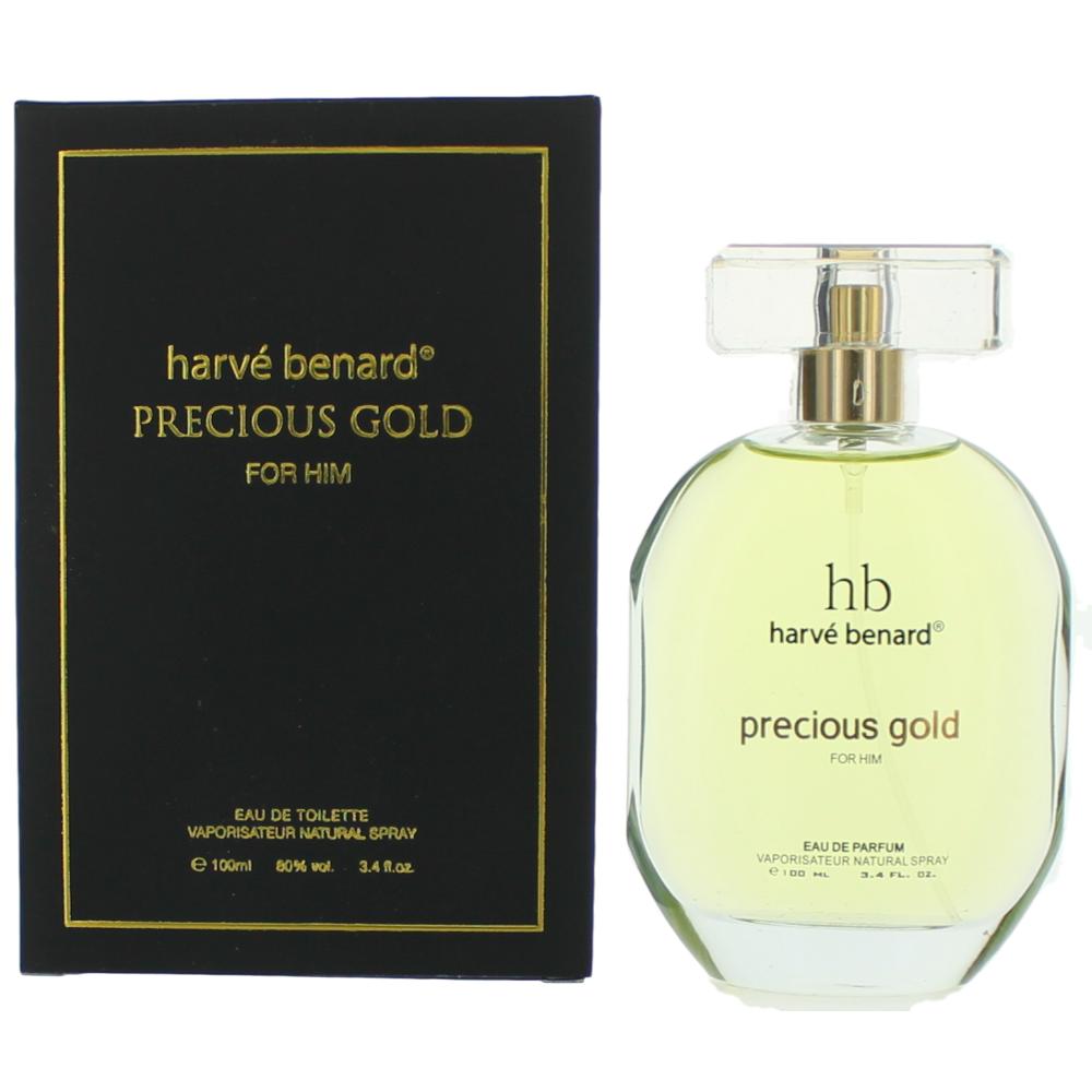 Photo of Precious Gold by Harve Bernard, 3.4 oz EDT Spray for Men