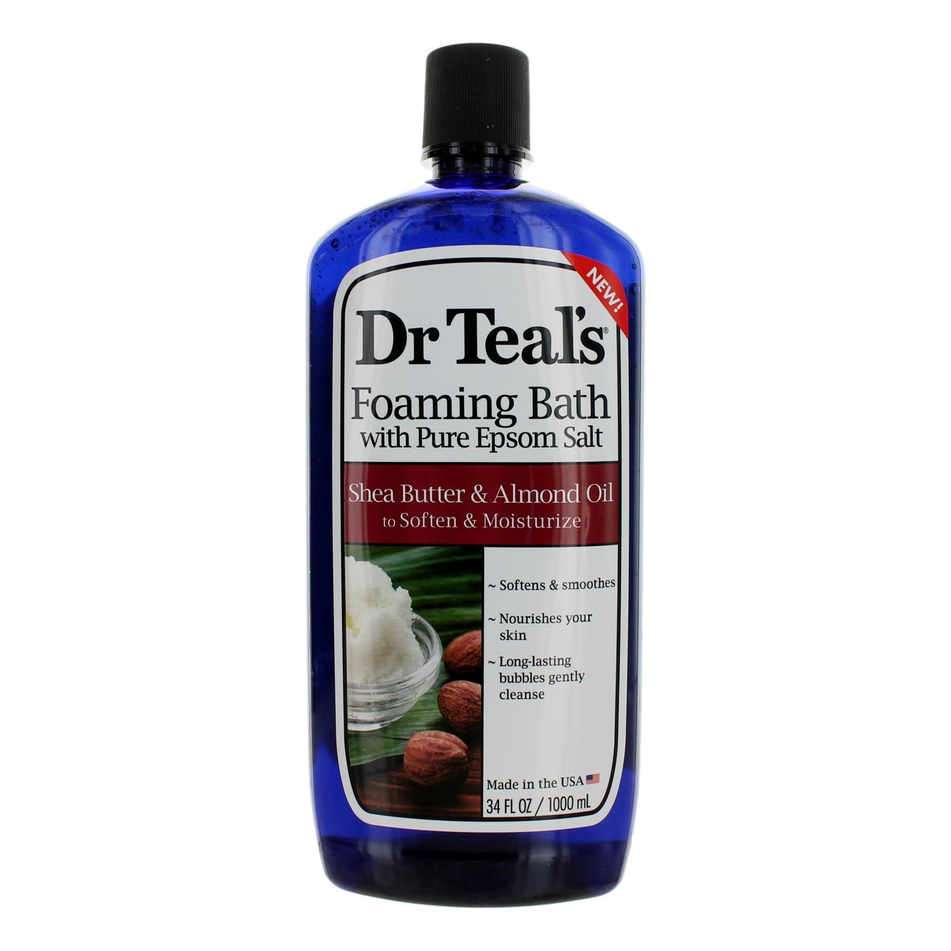 Photo of Shea Butter & Almond Oil by Dr. Teal's, 34 oz Foaming Bubble Bath