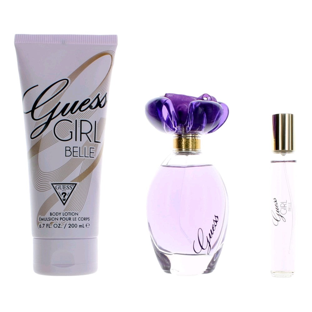 Photo of Guess Girl Belle by Guess, 3 Piece Gift Set for Women