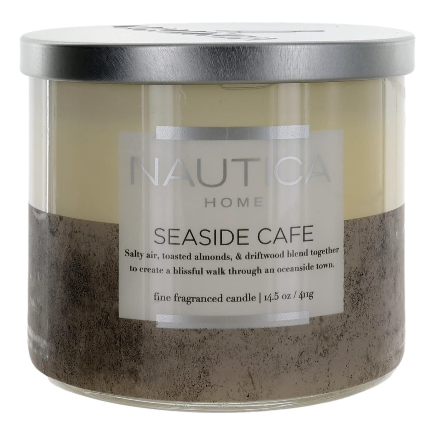 Photo of Nautica 14.5 oz Soy Wax Blend 3 Wick Candle - Seaside Cafe