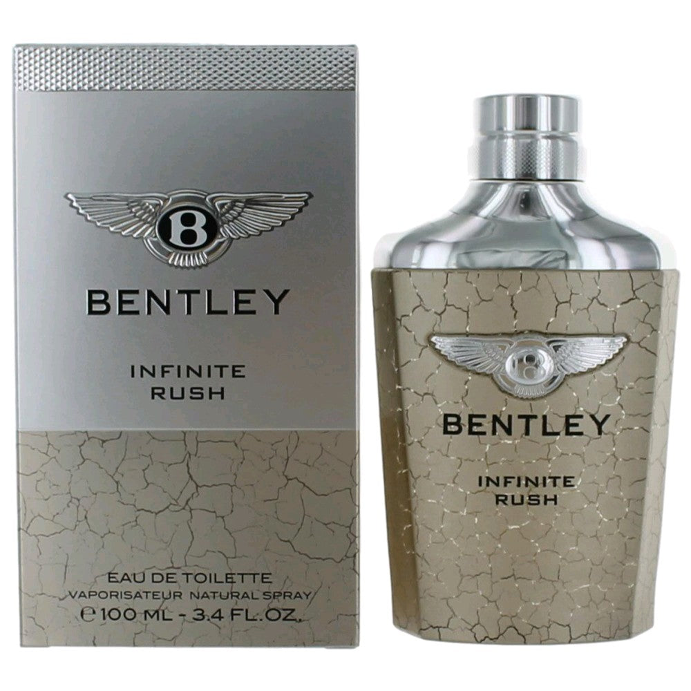 Bottle of Bentley Infinite Rush by Bentley, 3.4 oz Eau De Toilette Spray for Men