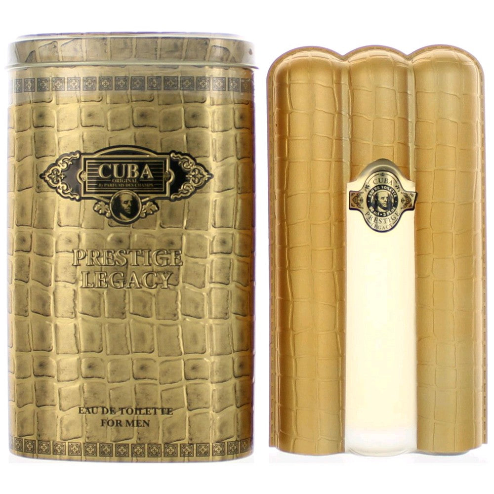 Bottle of Cuba Prestige Legacy by Cuba, 3 oz Eau de Toilette Spray for Men
