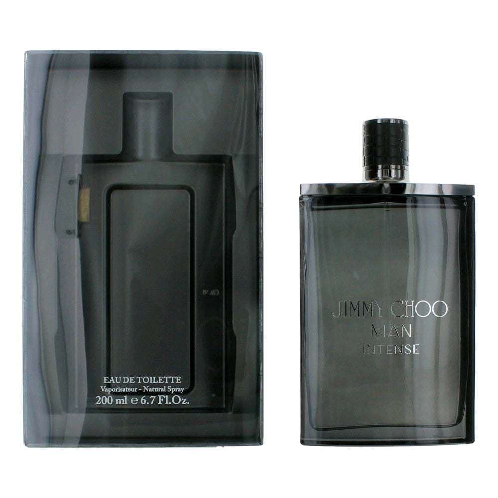 Bottle of Jimmy Choo Man Intense by Jimmy Choo, 6.7 oz Eau De Toilette Spray for Men