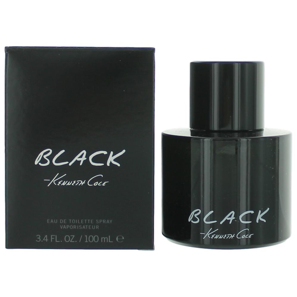 Bottle of Kenneth Cole Black by Kenneth Cole, 3.4 oz Eau De Toilette Spray for Men