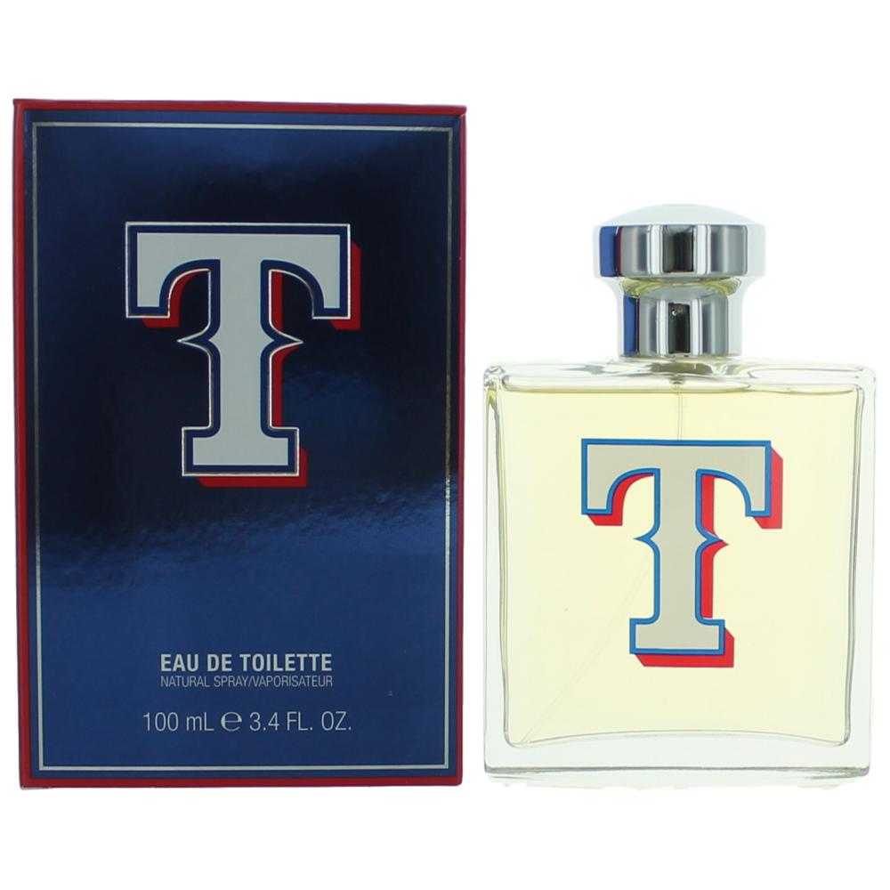 Bottle of Texas Rangers by Texas Rangers, 3.4 oz Eau De Toilette Spray for Men