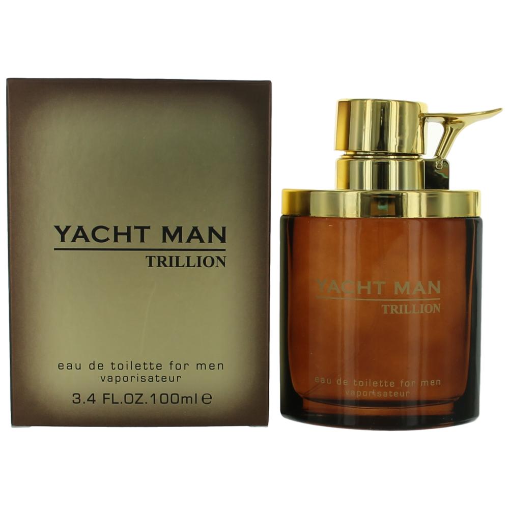 Bottle of Yacht Man Trillion by Myrurgia, 3.4 oz Eau De Toilette Spray for Men