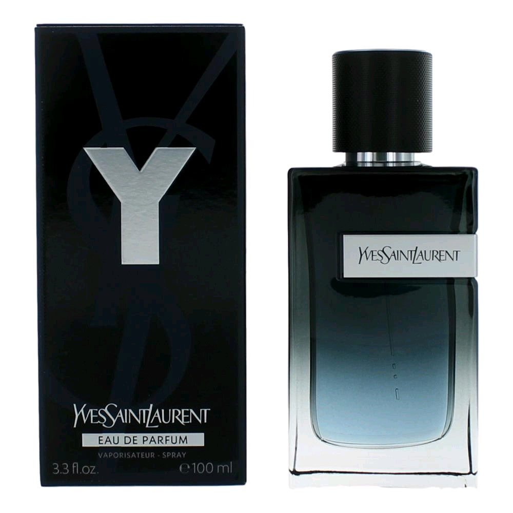 Bottle of Y by Yves Saint Laurent, 3.3 oz Eau De Parfum Spray for Men