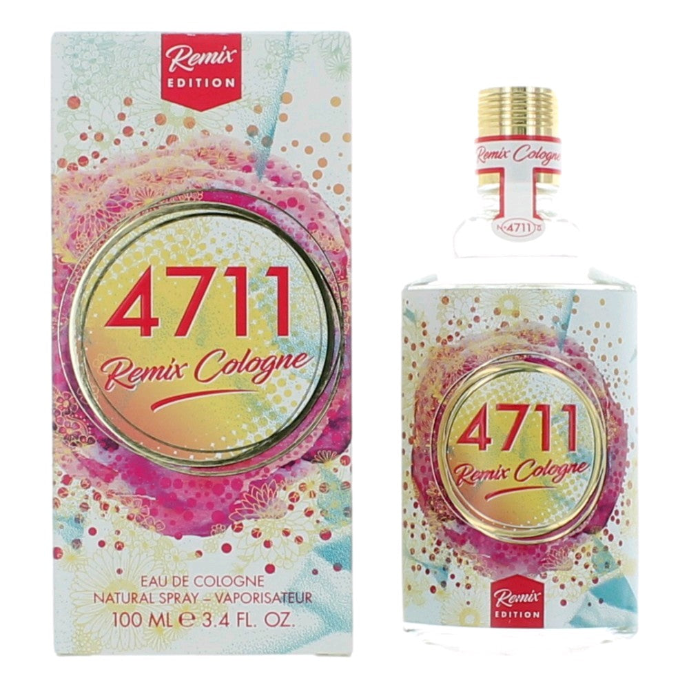 Bottle of 4711 Remix Cologne Neroli by Muelhens, 3.4 oz Eau De Cologne Spray for Unisex