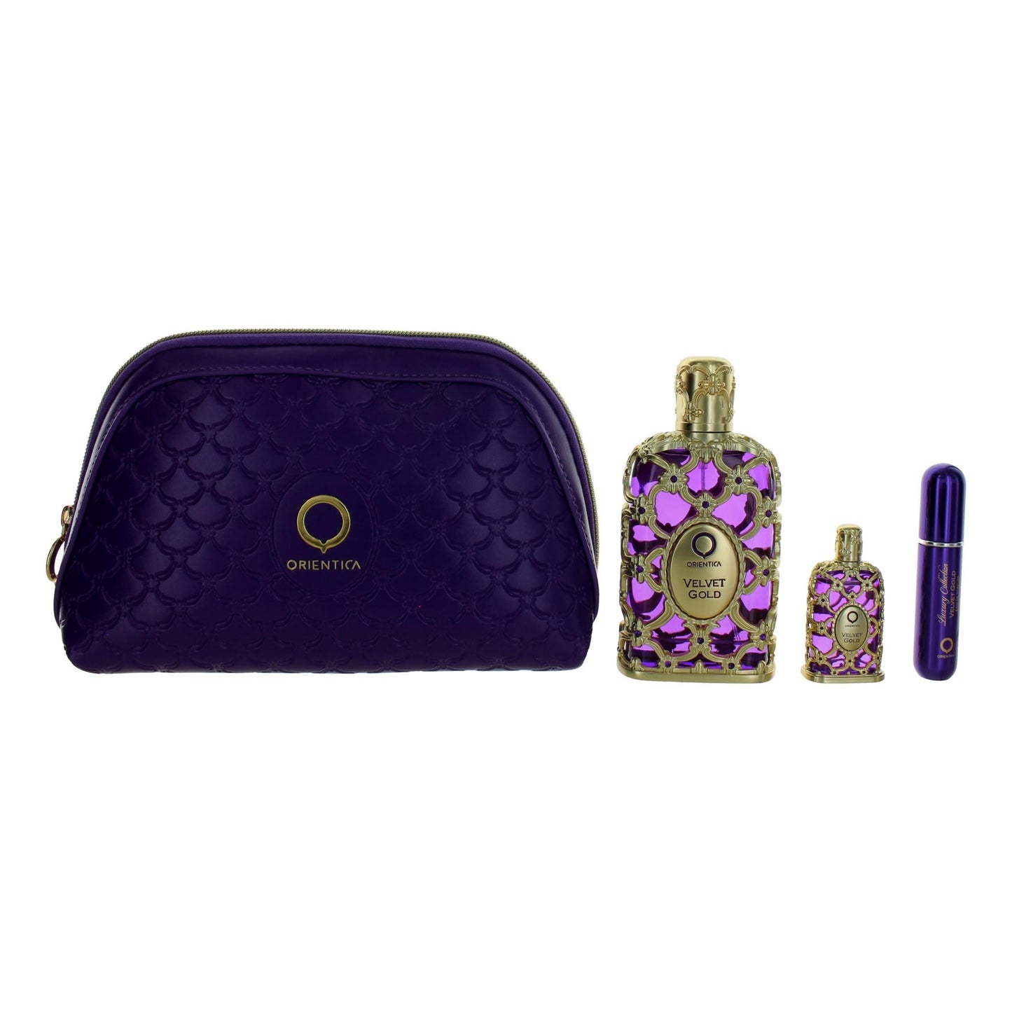 Bottle of Orientica Velvet Gold by Orientica, 4 Piece Get Set for Unisex