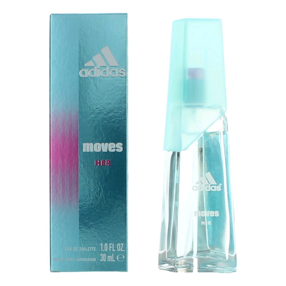 Bottle of Adidas Moves by Adidas, 1 oz Eau De Toilette Spray for Women