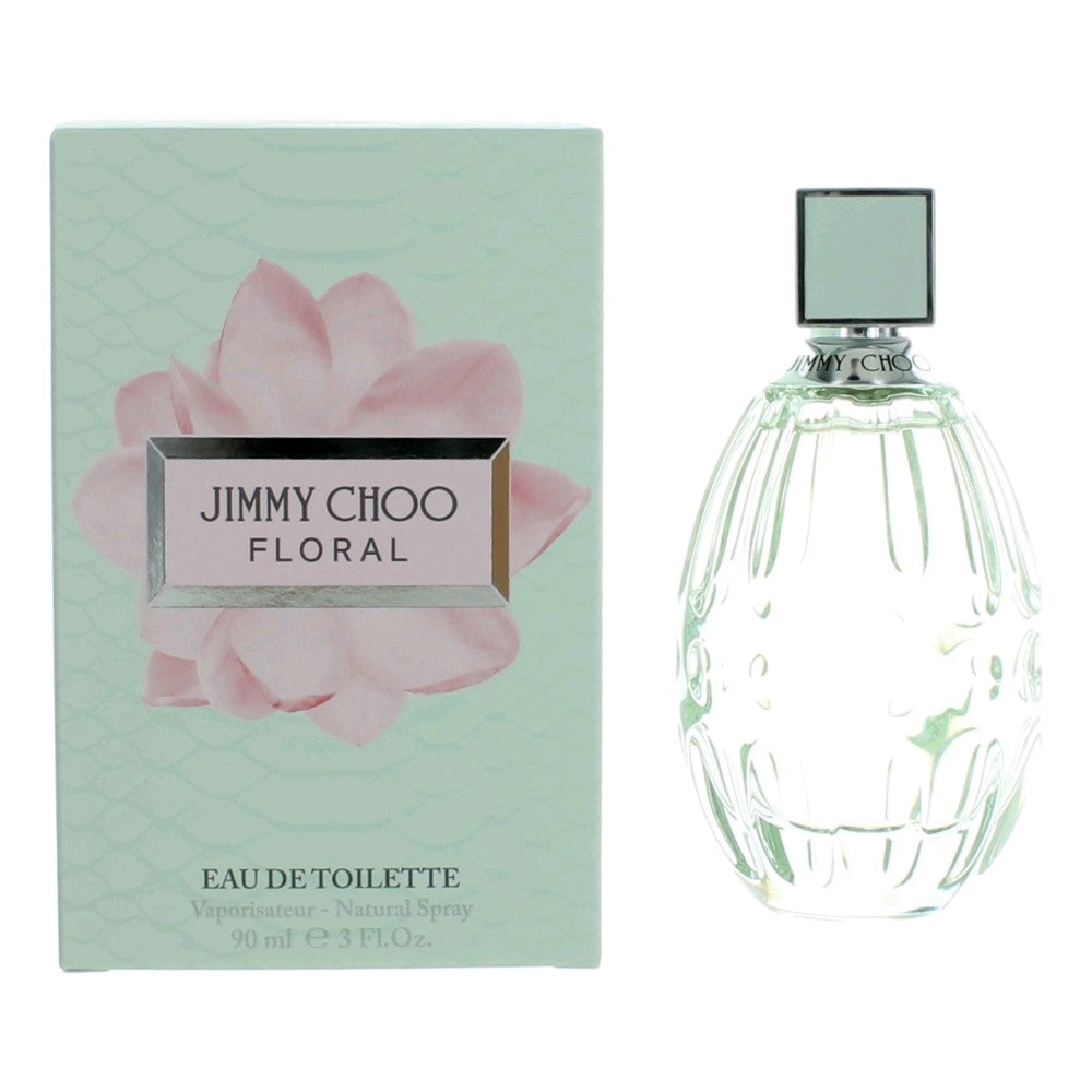 Bottle of Jimmy Choo Floral by Jimmy Choo, 3 oz Eau De Toilette Spray for Women