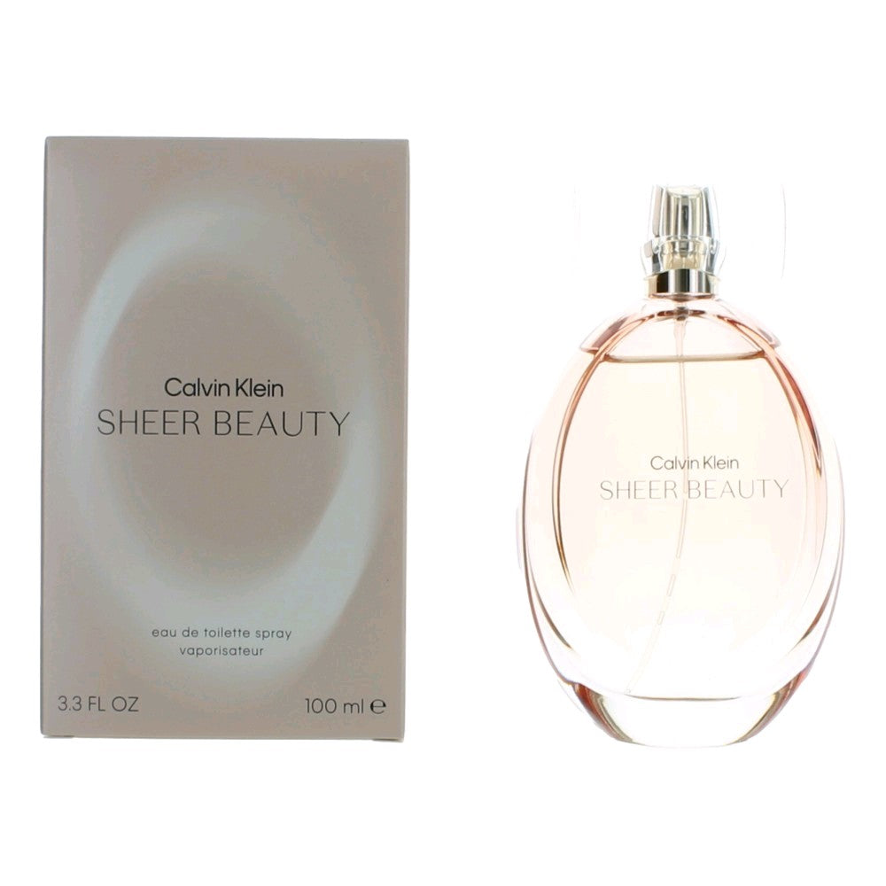 Bottle of Sheer Beauty by Calvin Klein, 3.4 oz Eau De Toilette Spray for Women
