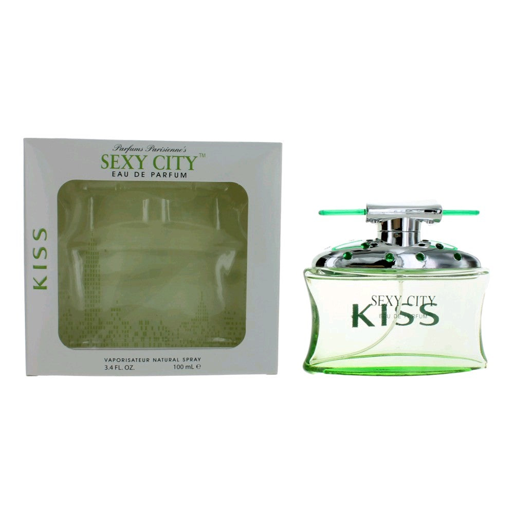 Bottle of Kiss by SexyCity, 3.4 oz Eau De Parfum Spray for Women