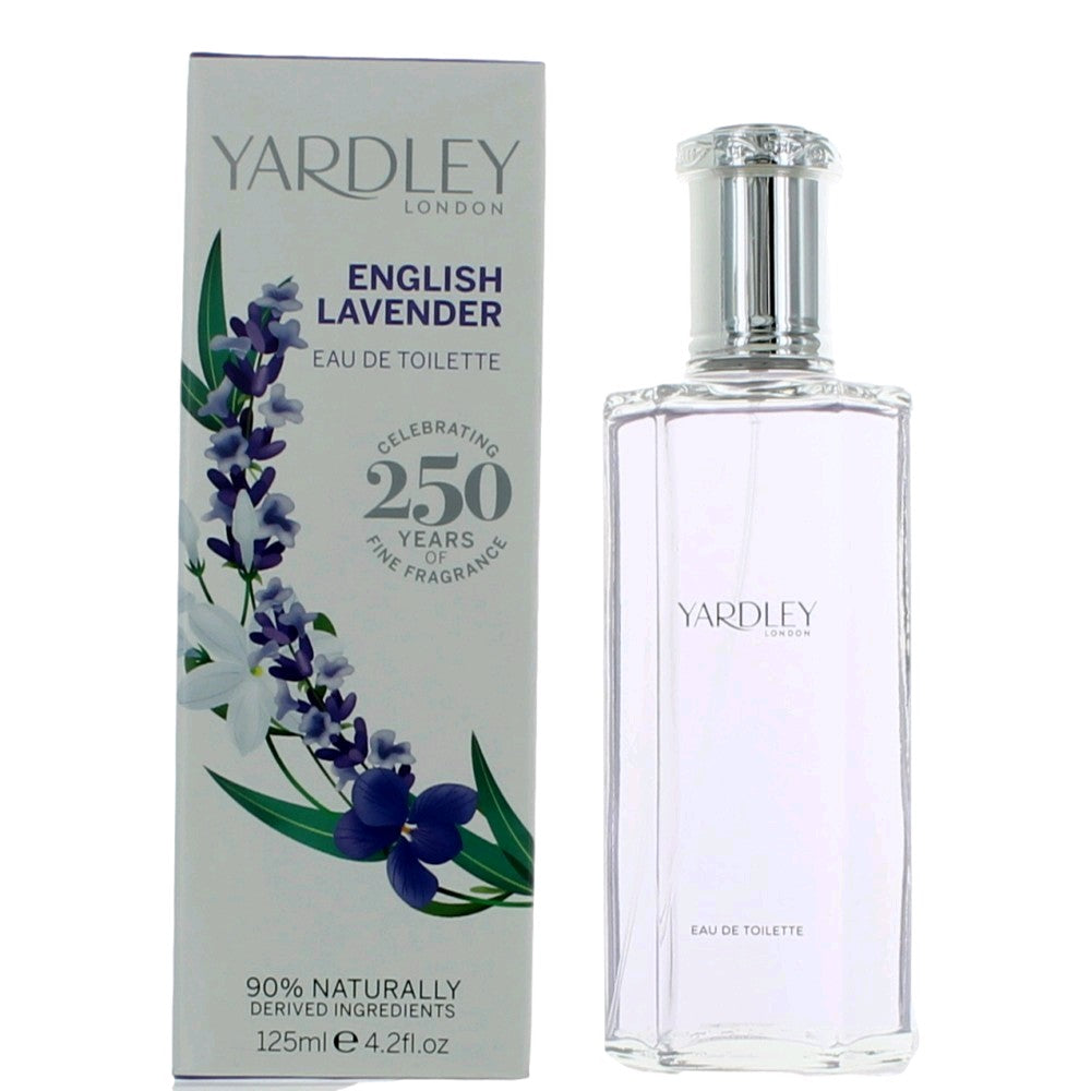 Bottle of Yardley English Lavender by Yardley of London, 4.2 oz Eau De Toilette Spray for Women