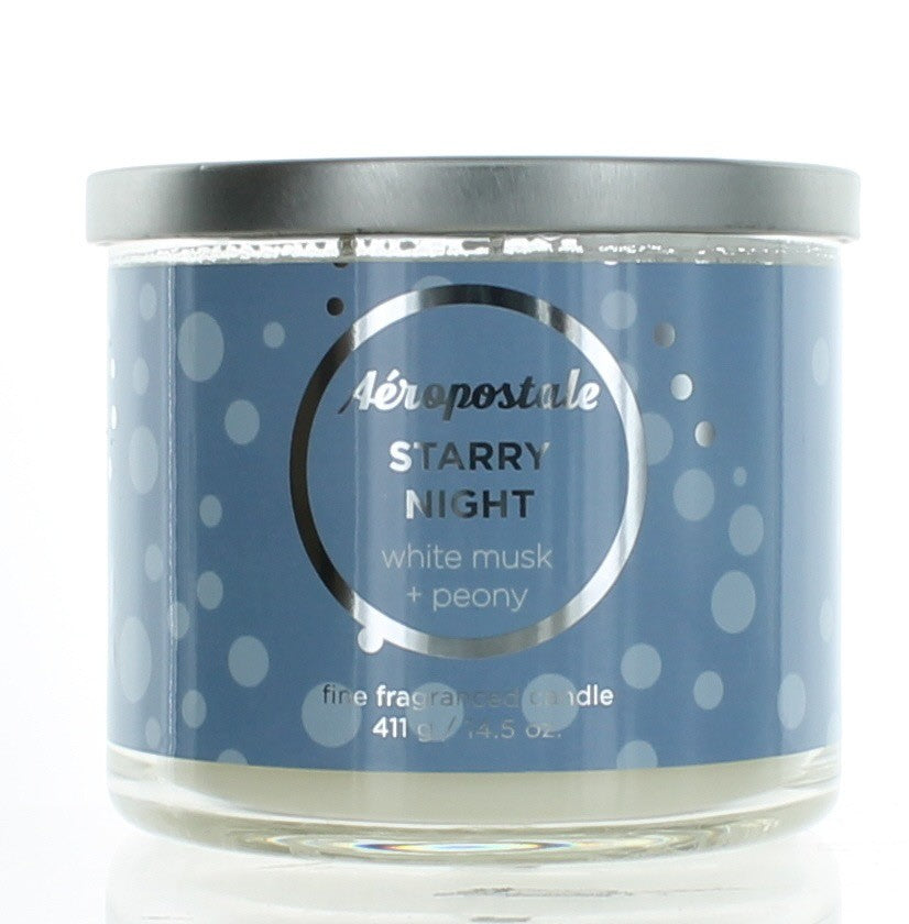 Bottle of Aeropostale 14.5 oz Soy Wax Blend 3 Wick Candle - Starry Night