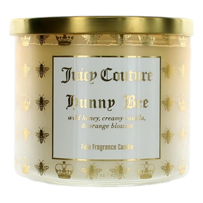 Bottle of Juicy Couture 14.5 oz Soy Wax Blend 3 Wick Candle - Hunny Bee