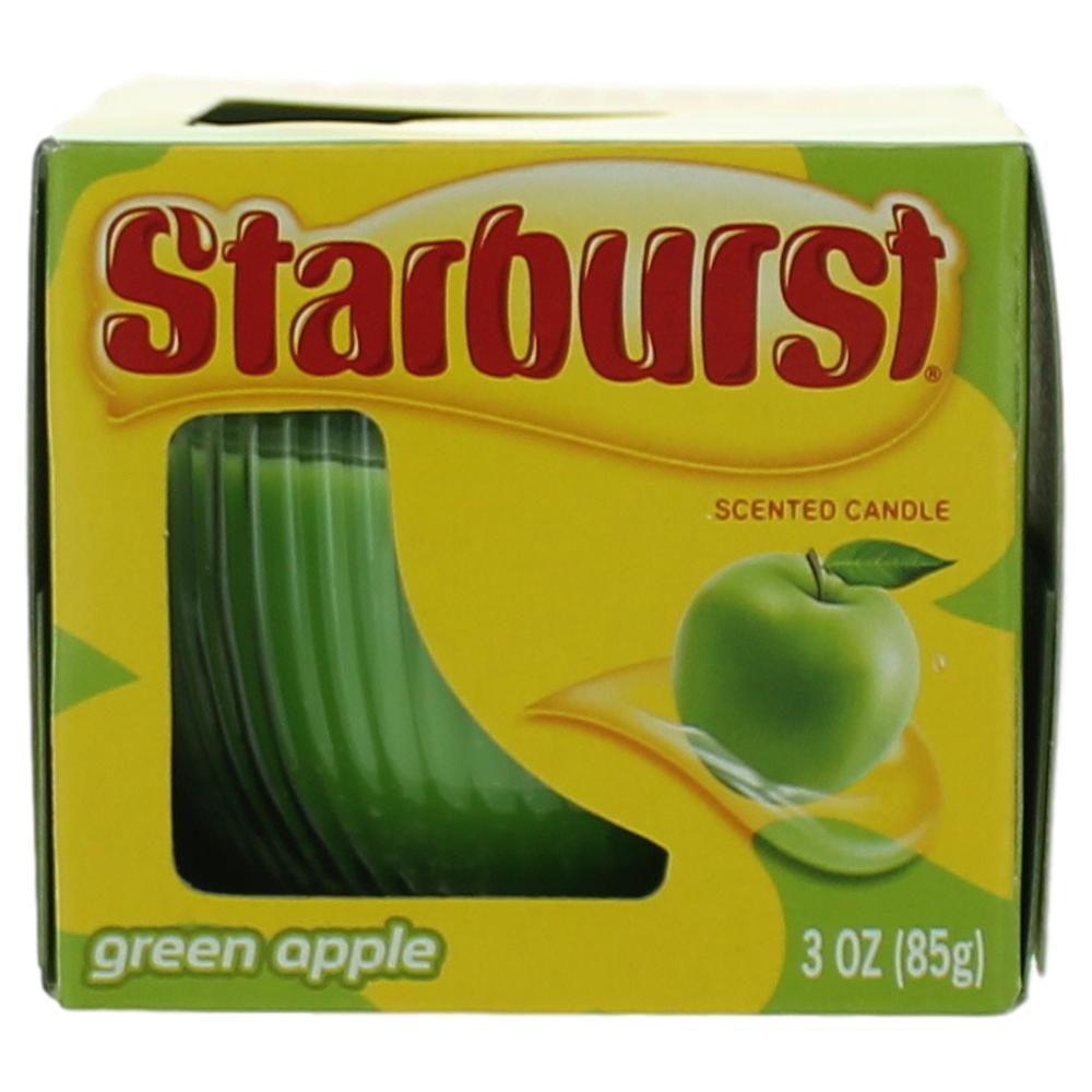Package of Starburst Scented Candle 3 oz Jar - Green Apple