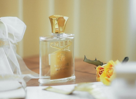 bottle of creed cologne