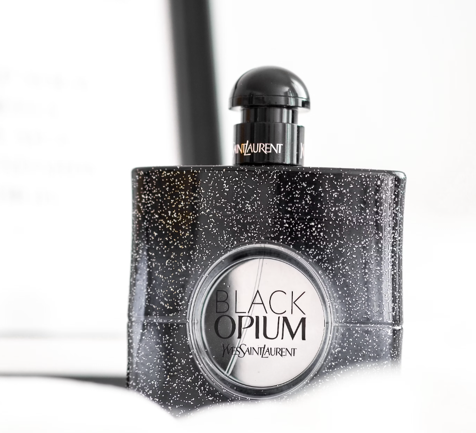 bottle of black opium perfume 