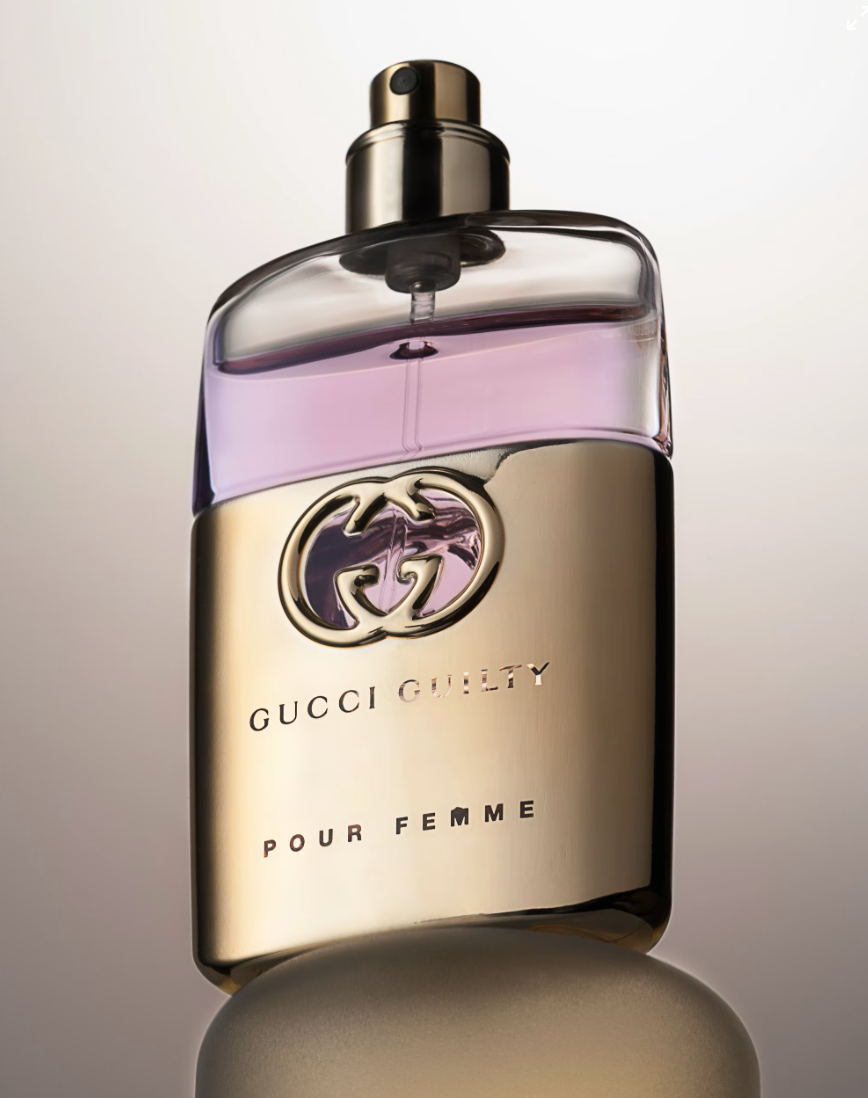 bottle of gucci guilty pour femme perfume 