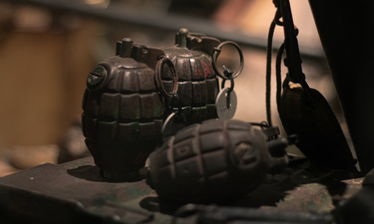 photo of 3 dark grenades