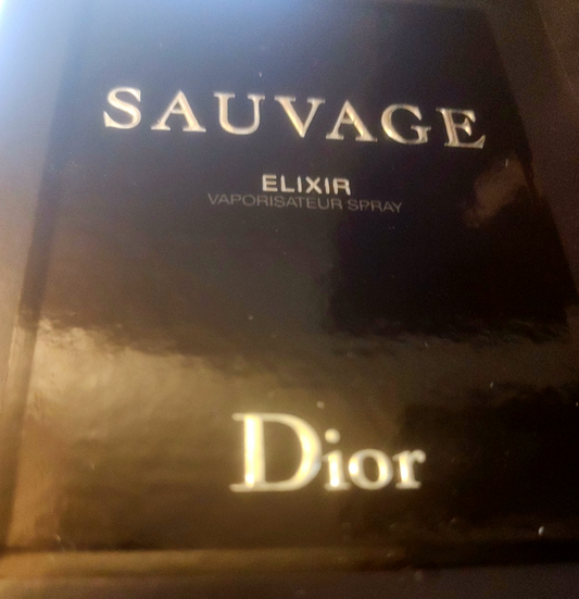 package of dior sauvage elixir cologne