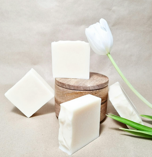fragrance familia's white paraben and cruelty free soap bars