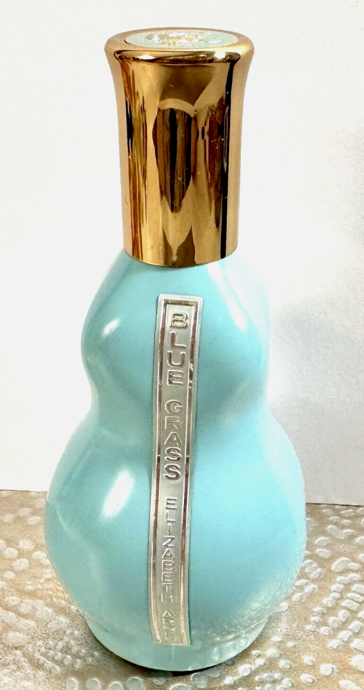 photo of a bottle of elizabeth arden's blue grass perfume 