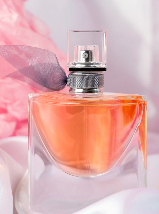 bottle of lancome perfume
