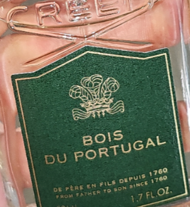 bottle of creed's bois du portugal cologne