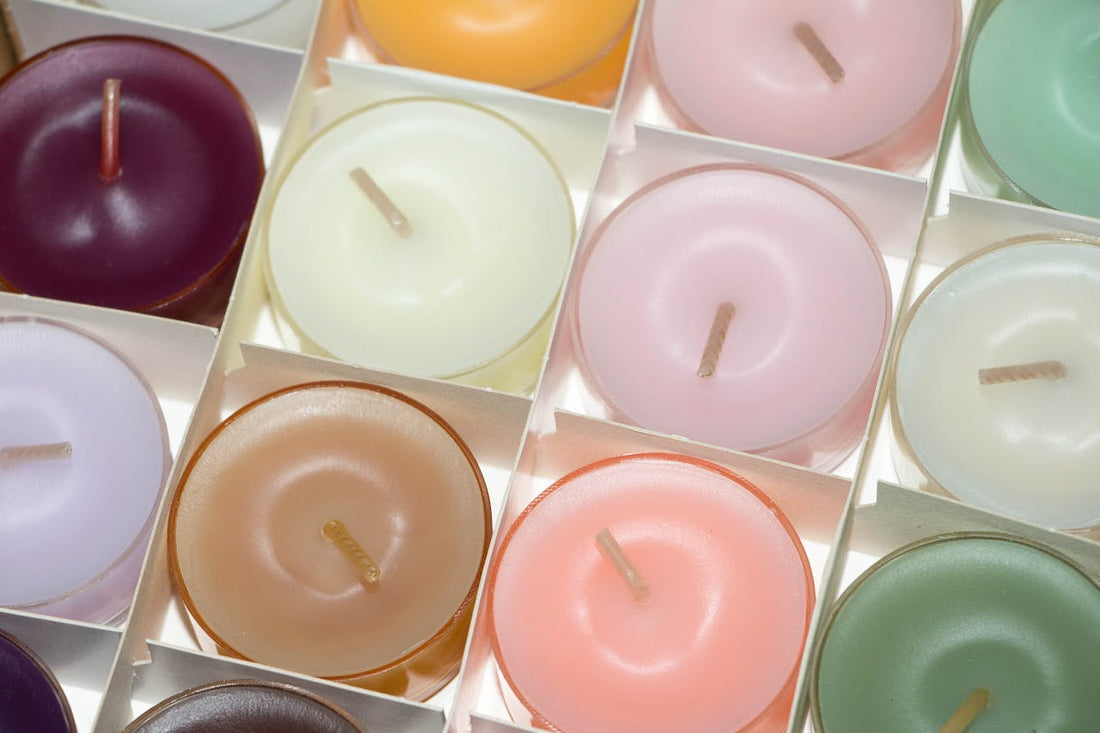 package of cheap wax candles purchased in bulk