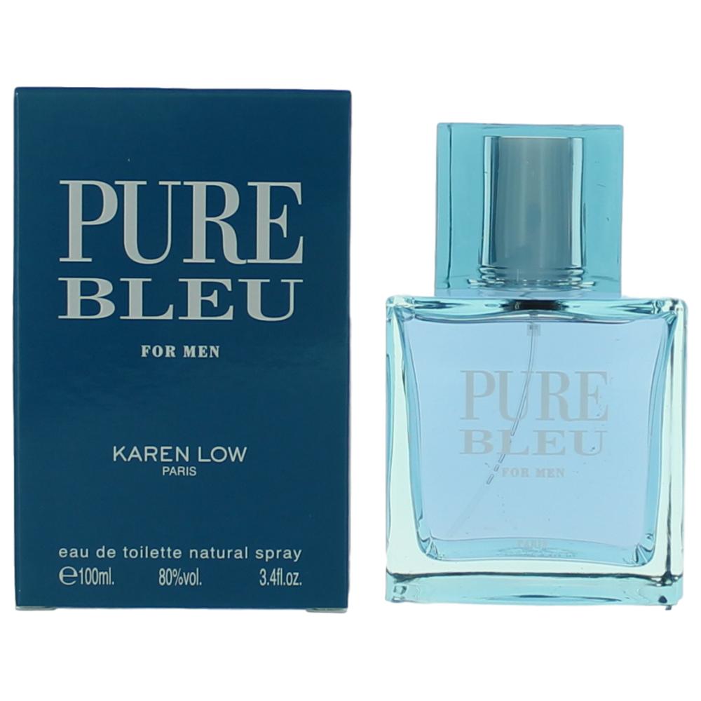 Photo of Pure Bleu by Karen Low, 3.4 oz EDT Spray for Men