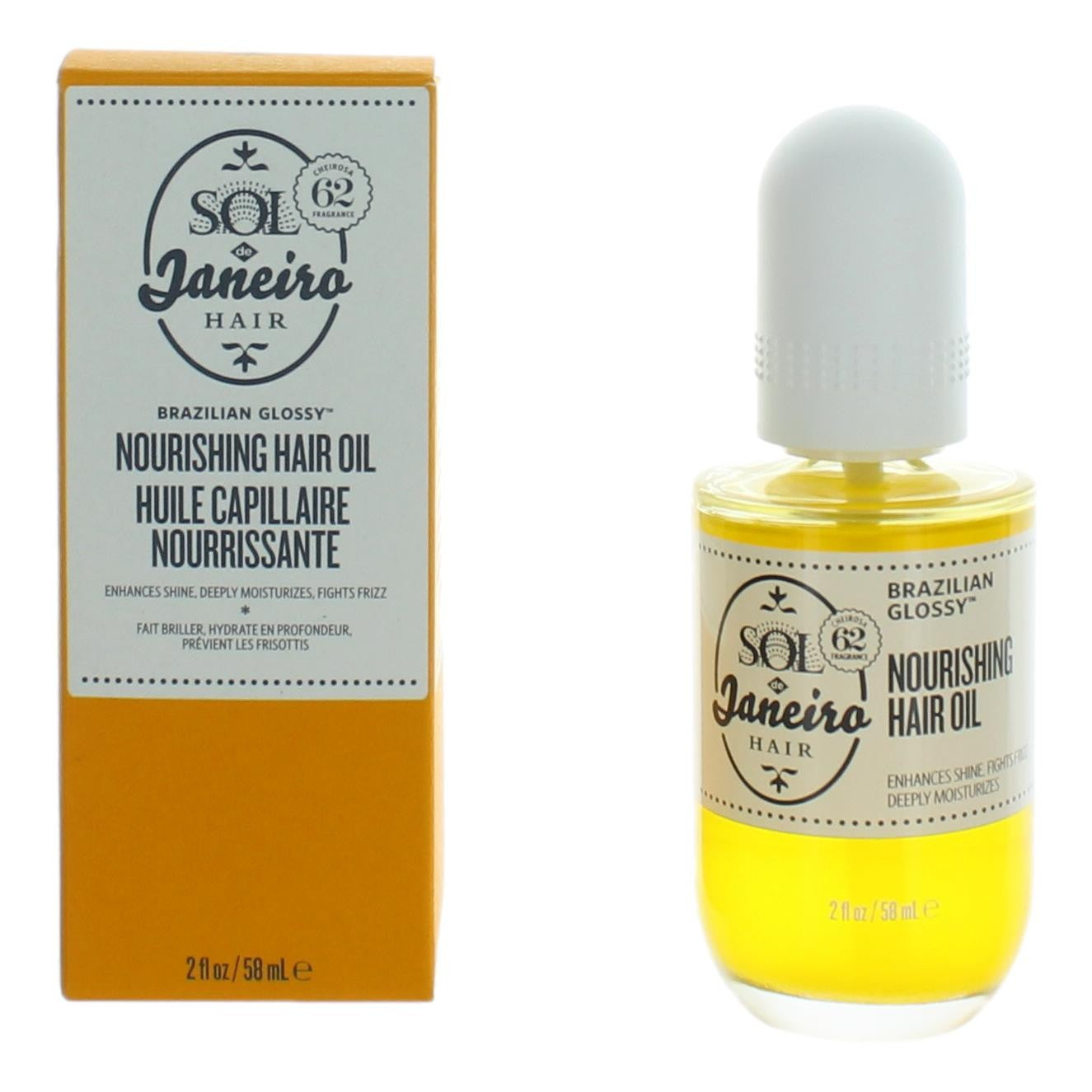 Photo of Brazilian Glossy Nourishing Hair Oil by Sol De Janeiro, 2oz Hair Oil Treatment