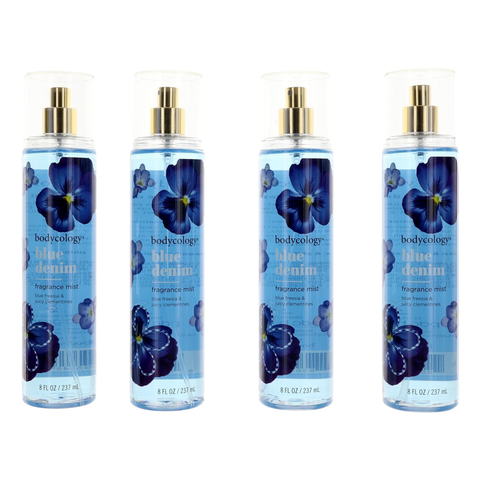 Photo of Blue Denim by Bodycology, 4 Pack 8 oz Fragrance Mist for Women