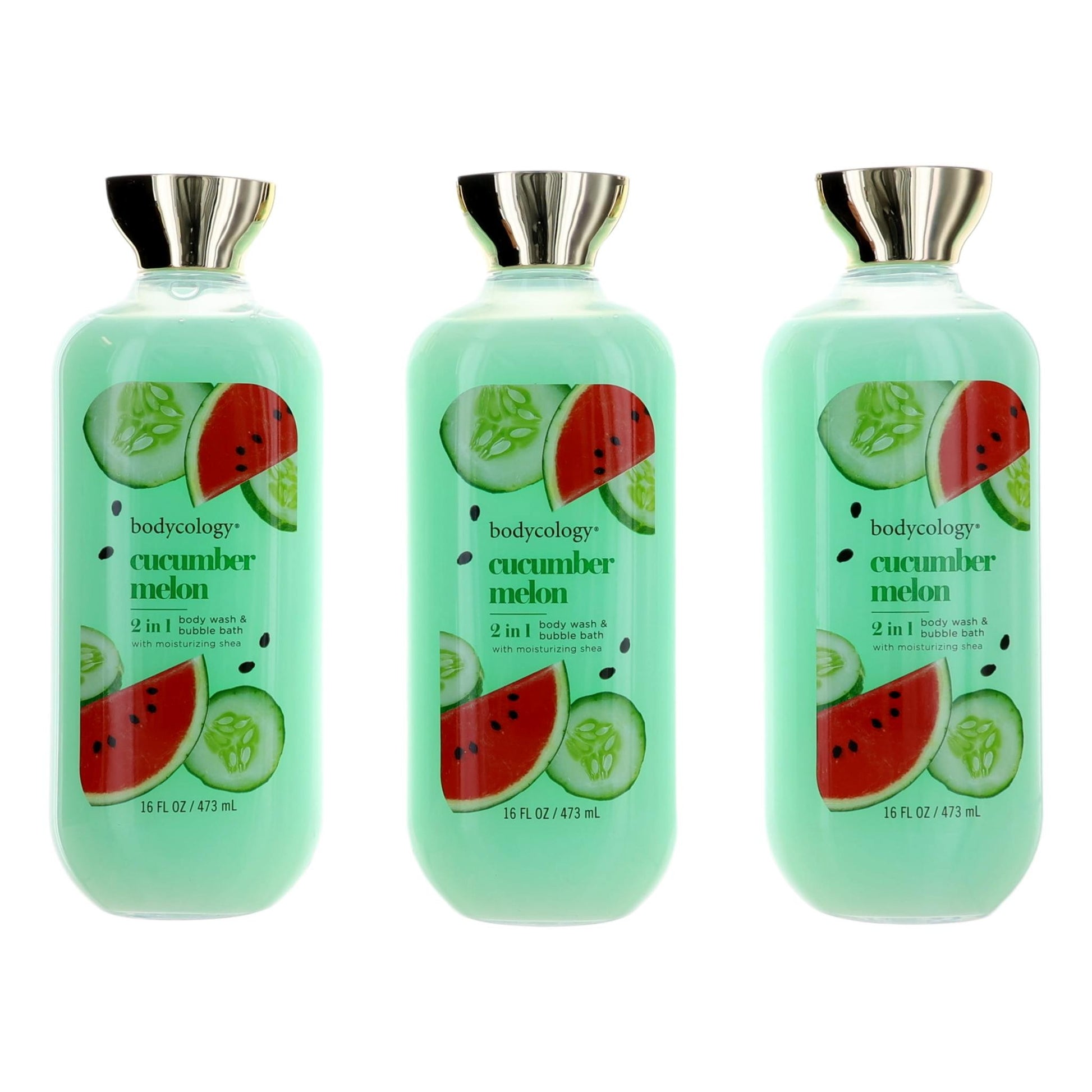 Photo of Cucumber Melon by Bodycology, 3 Pack 16oz 2 in 1 Body Wash & Bubble Bath women