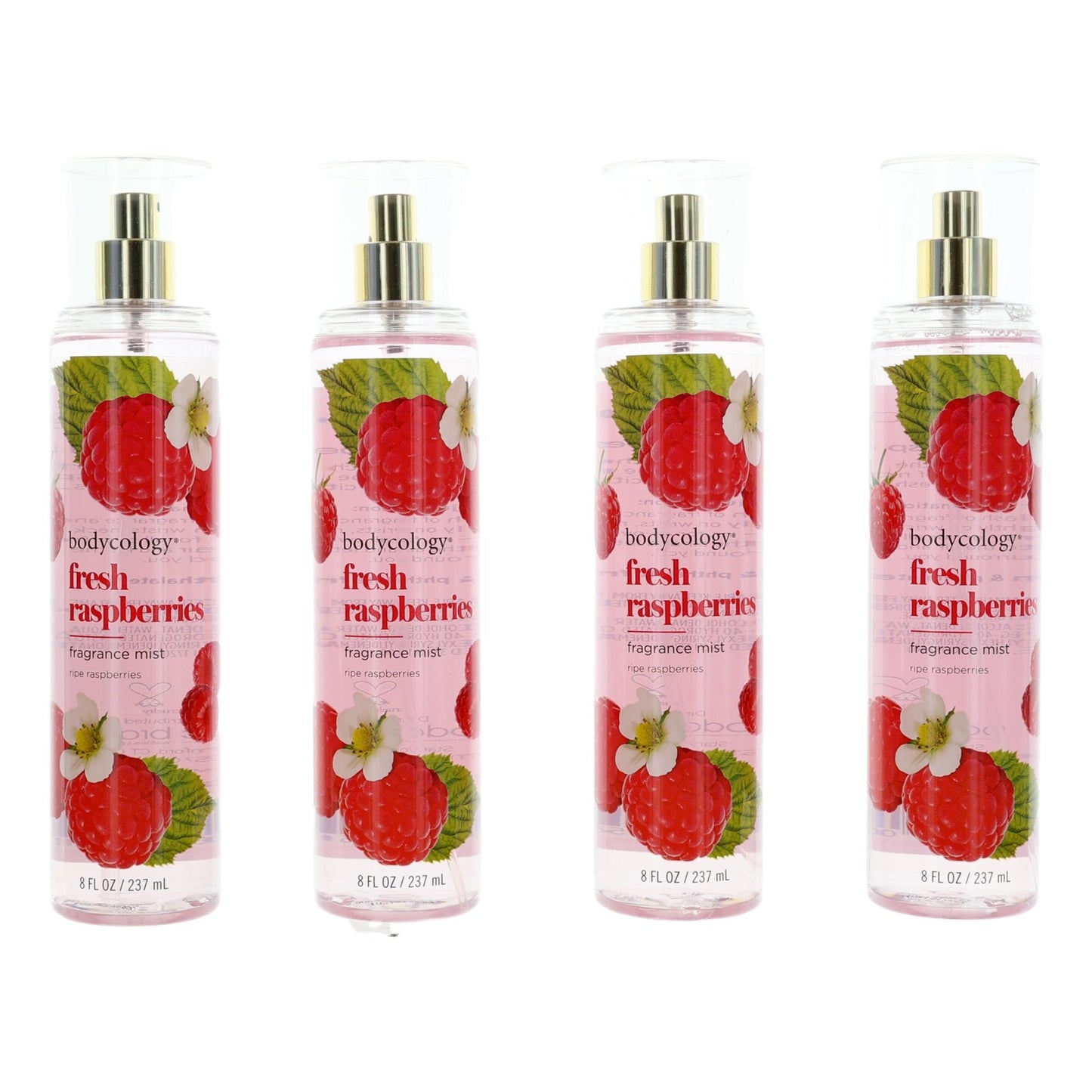 Photo of Fresh Raspberries by Bodycology, 4 Pack 8 oz Fragrance Mist for Women