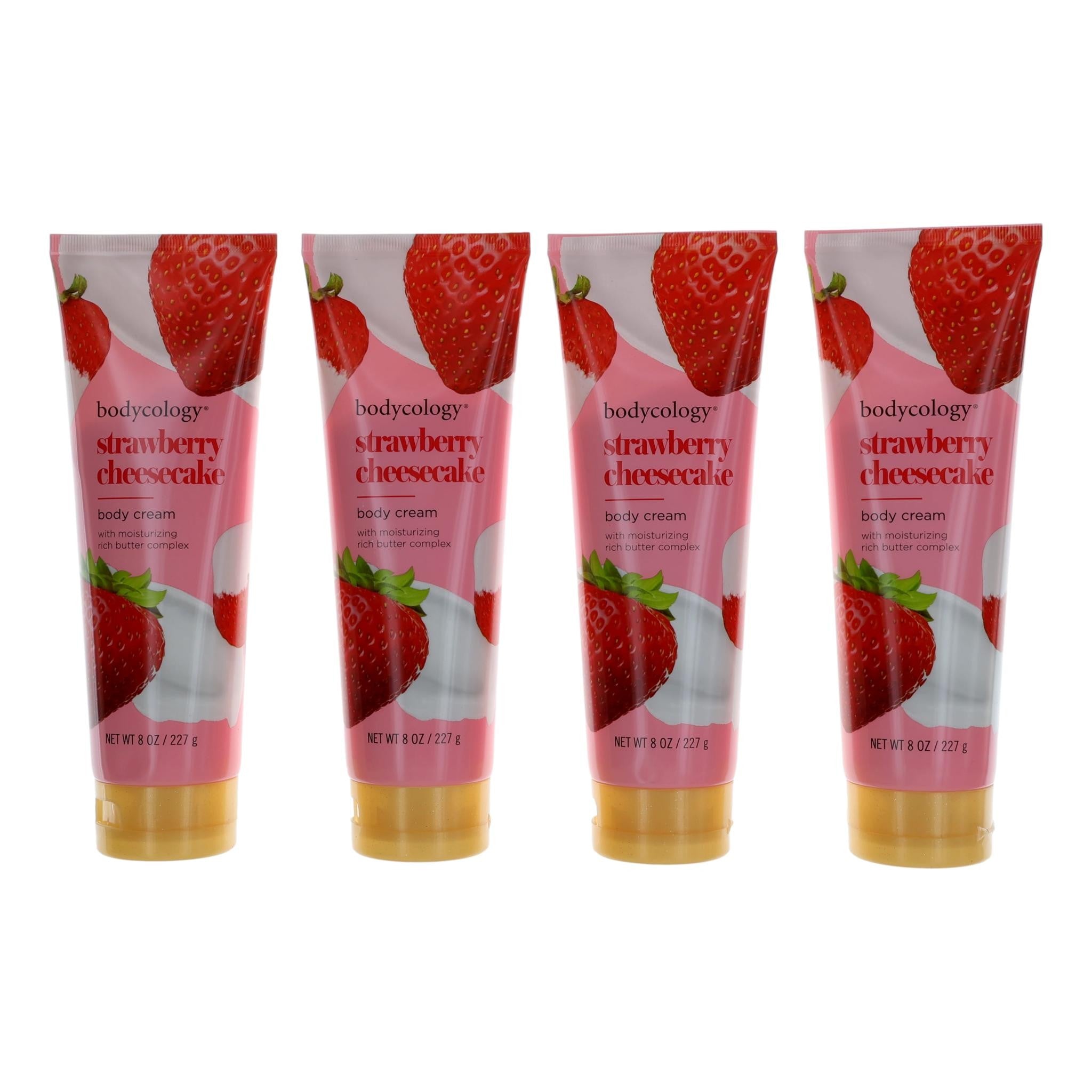 Photo of Strawberry Cheesecake by Bodycology, 4 Pack 8oz Moisturizing Body Cream women