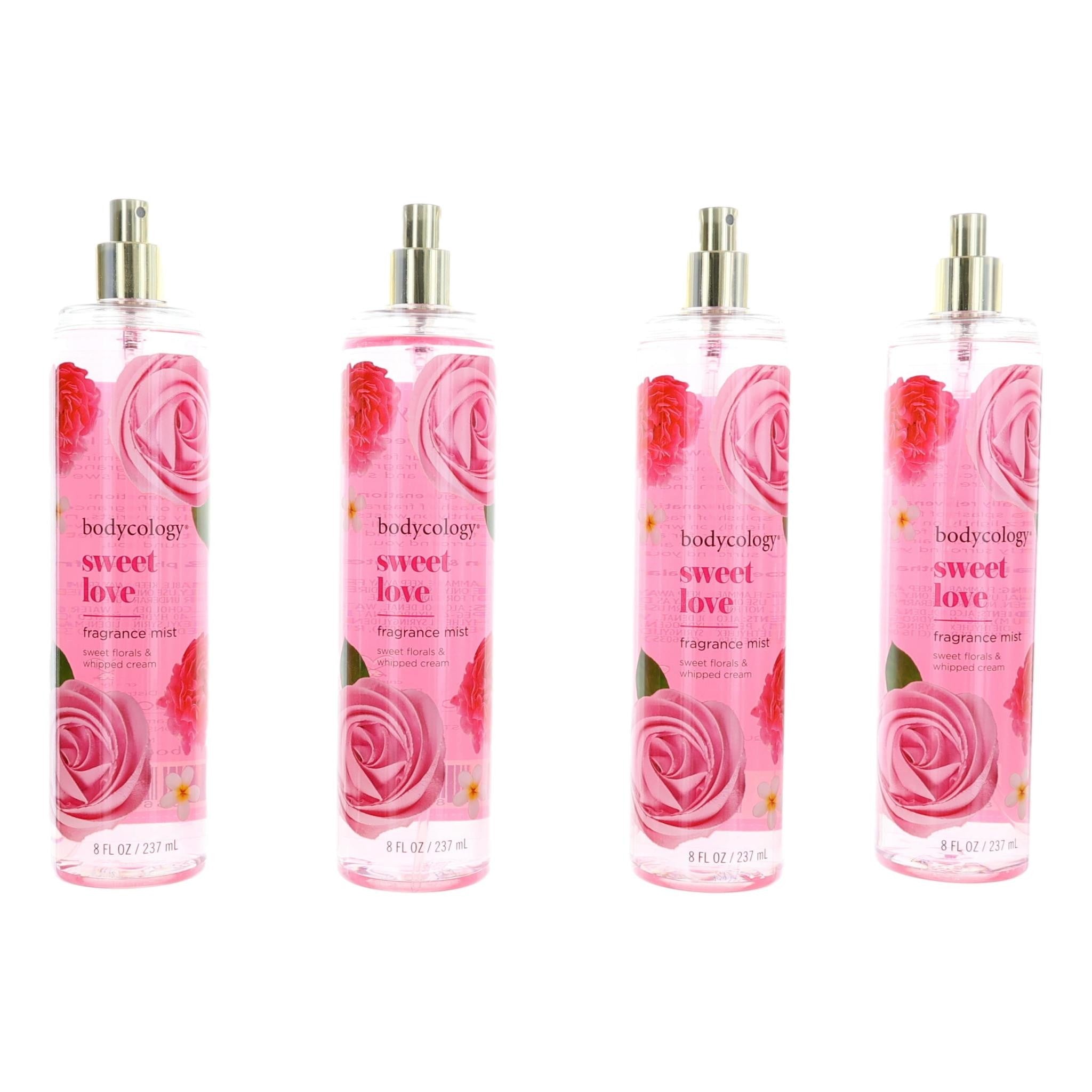 Photo of Sweet Love by Bodycology, 4 Pack 8 oz Fragrance Mist for Women