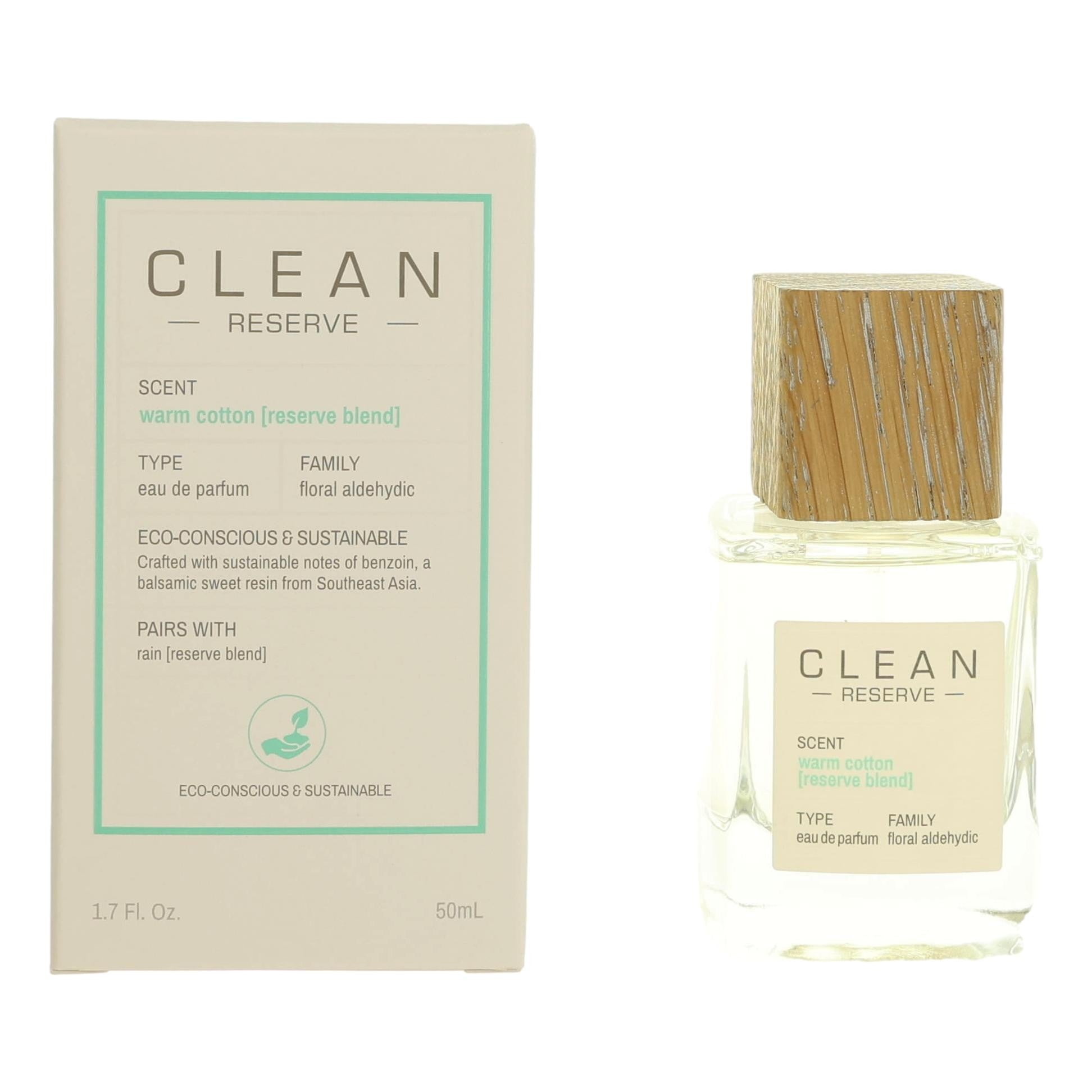 Photo of Clean Reserve Warm Cotton by Clean, 1.7 oz EDP Spray for Unisex