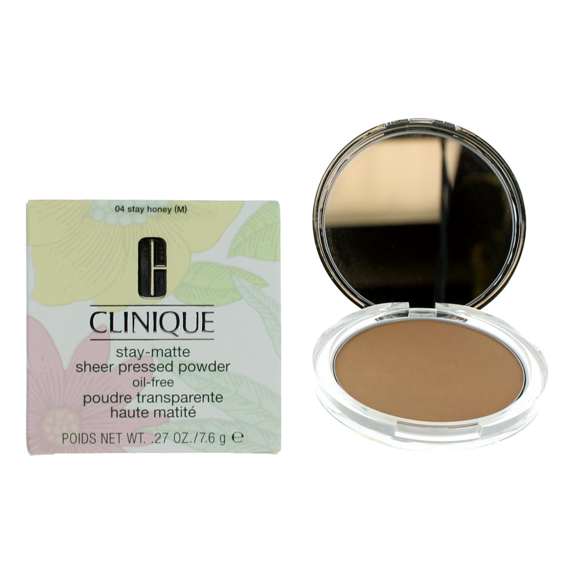 Photo of Clinique Stay-Matte by Clinique, .27 oz Sheer Pressed Powder- 04 Stay Honey