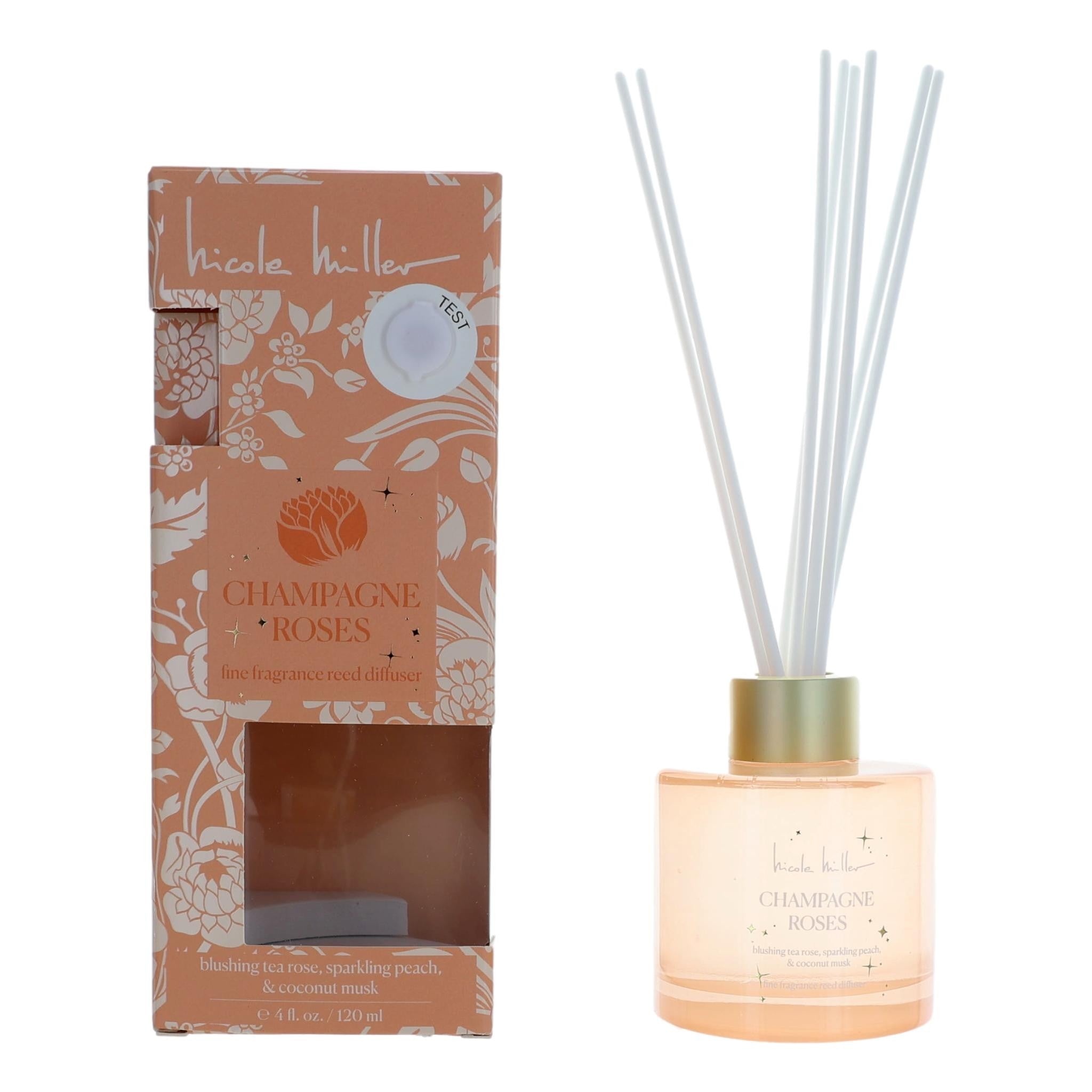 Photo of Champagne Rose by Nicole Miller, 4 oz Reed Diffuser