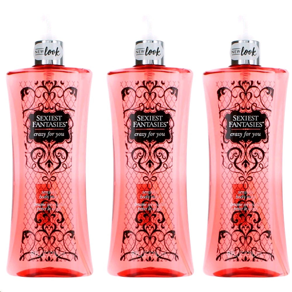 Photo of Sexiest Fantasies Crazy for You by Parfums De Coeur, 3 Pack 8oz Body Mist women