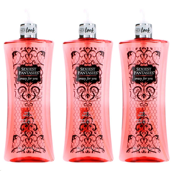 Sexiest Fantasies Crazy for You by Parfums De Coeur, 3 Pack 8oz