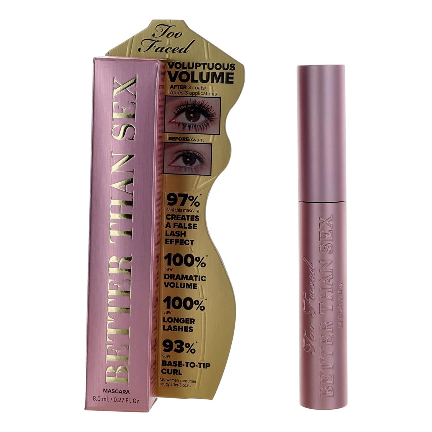 Photo of Too Faced Better Than Sex, .27oz Volumizing & Lengthening Mascara - Black