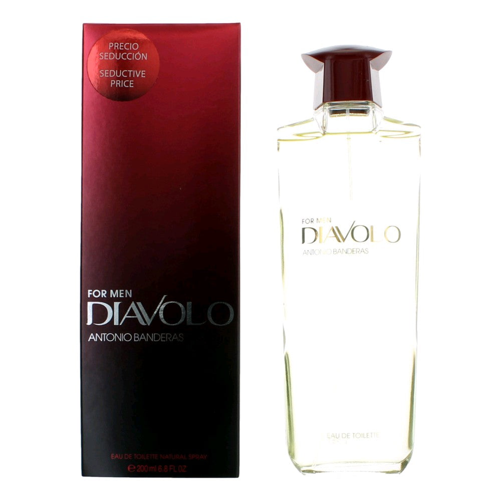 Bottle of Diavolo by Antonio Banderas, 6.7 oz Eau De toilette Spray for Men