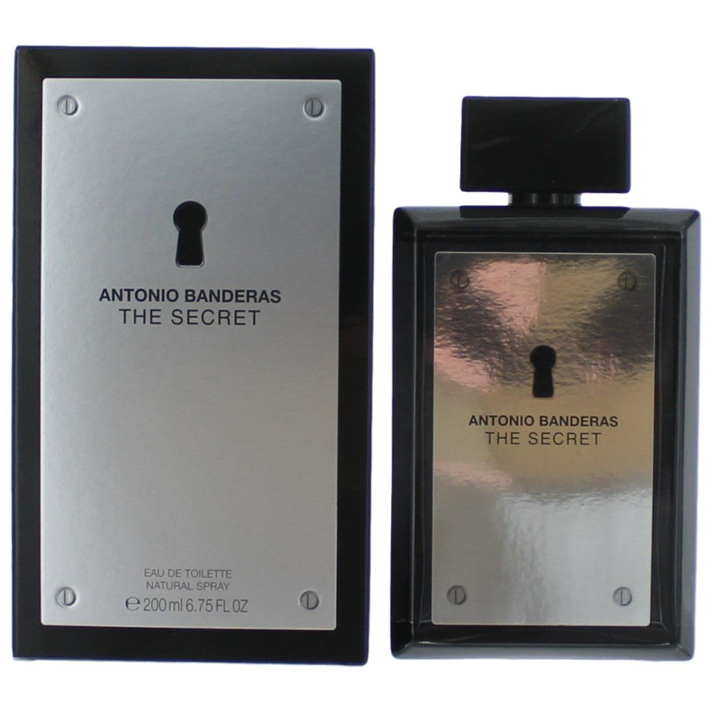 Bottle of The Secret by Antonio Banderas, 6.7 oz Eau De Toilette Spray for Men