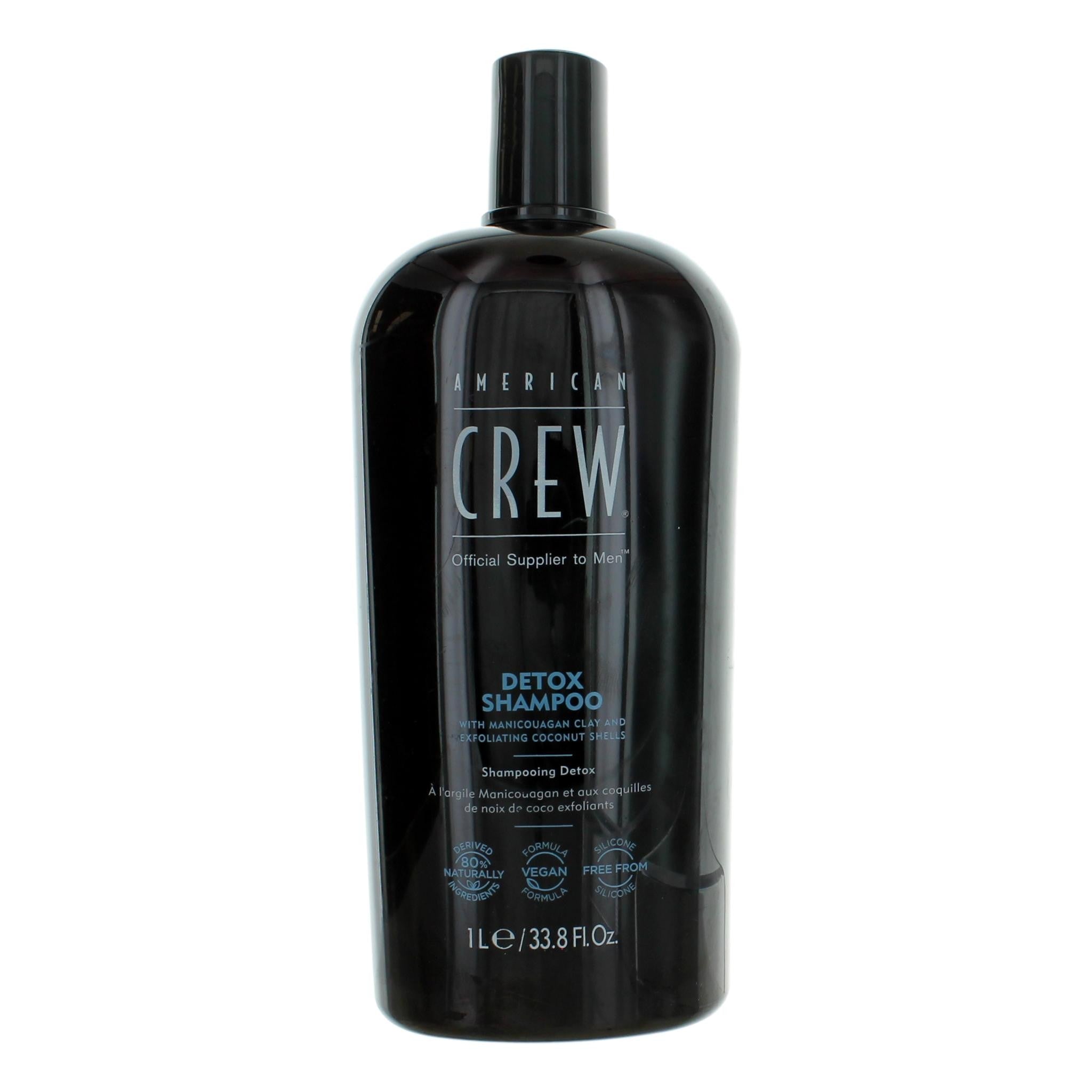 Bottle of American Crew Detox Shampoo by American Crew, 33.8 oz Shampoo